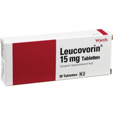 Купить Лейковорин Leucovorin 15 mg / 30 штук в Москве