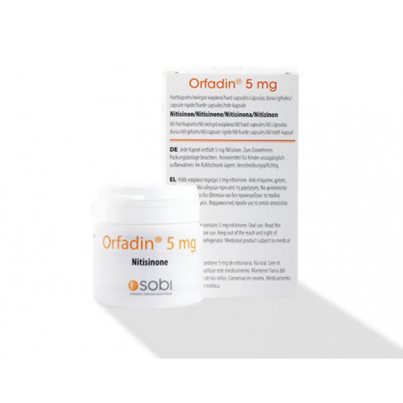 Купить Орфадин Orfadin 5 мг/60 капсул в Москве